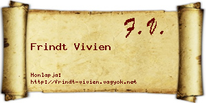 Frindt Vivien névjegykártya